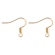 " Zlatka" Швензы для бисера DC- 071/ 10 15 мм 10 шт №01 под золото