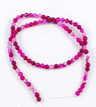 Агат бусины d-4 мм