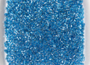 Бисер Чехия рубка 10/0 50г 67150 прозрачный насыщенный голубой с серебряным прокрасом
